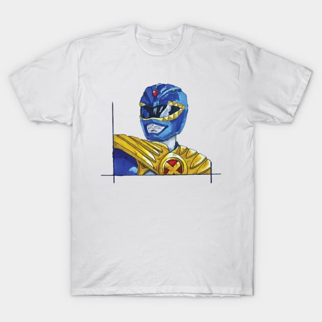 Blue Warrior T-Shirt by Thought2paper 